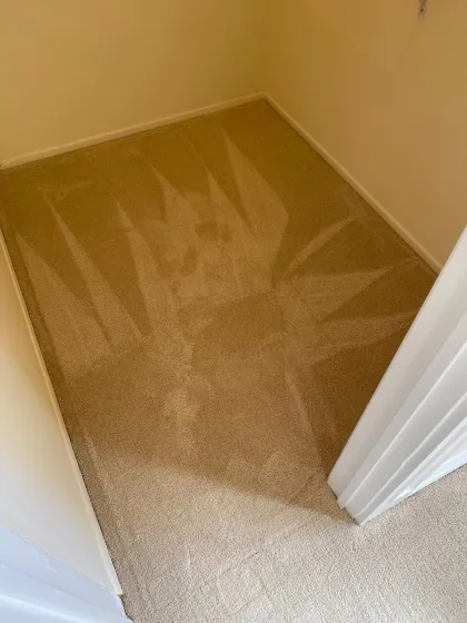 Plush beige carpet installed in a bedroom
